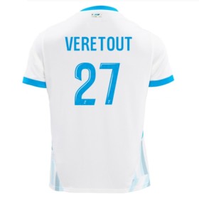 Olympique de Marseille Veretout 27 Matchtröjor Hemma Fotbollströja 2024-25